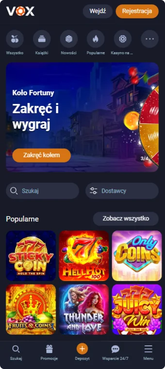 Vox Casino Strona główna